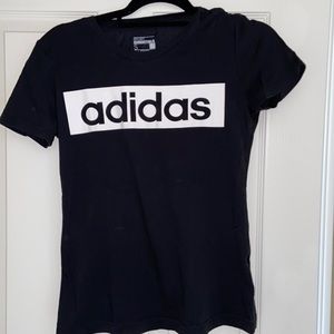 Black Adidas tee
